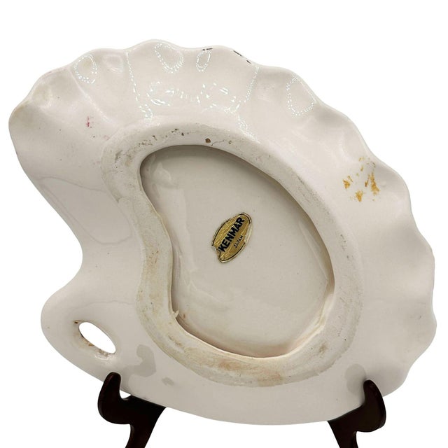 1950s Rare 1940 Biomorphic Pink Flamingo Florida Ceramic Ashtray by Kenmar For Sale - Image 5 of 6