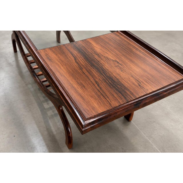 Brazilian Modern Rosewood Coffee Table by Liceu de Artes e Ofícios, Brazil, 1960s — Lot 962 For Sale - Image 9 of 18