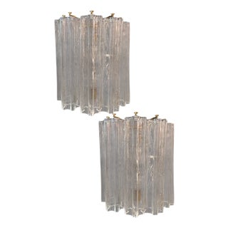 Murano Glass Tronchi Sconces, 1970s, Set of 2 For Sale