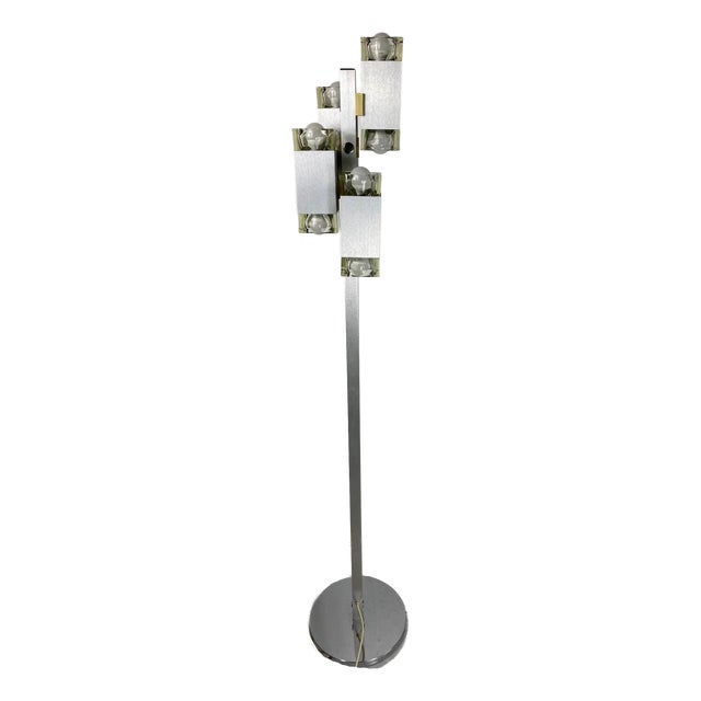 Space Age Murano Glass Floor Lamp by Gaetano Sciolari for Stilkronen, 1970s For Sale