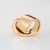 Early 21st Century Vhernier Abbraccio Ring 18k Rose Gold Sz 6 Sculpted Cocktail Jewelry Signed For Sale - Image 5 of 10