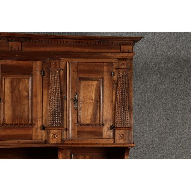 Antique Baroque Cupboard in Walnut, 1680 For Sale - Image 11 of 18
