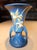Art Deco Roseville Pottery Zephyr Blue Lily Vase For Sale - Image 3 of 8