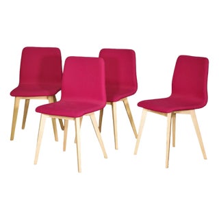 Modern Maple Chairs, 2010s, Set of 4 For Sale