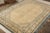 Chinese Hand-Knotted Antique Chinese Rug in Beige-Brown, Blue Open Field, Floral Pattern For Sale - Image 3 of 7