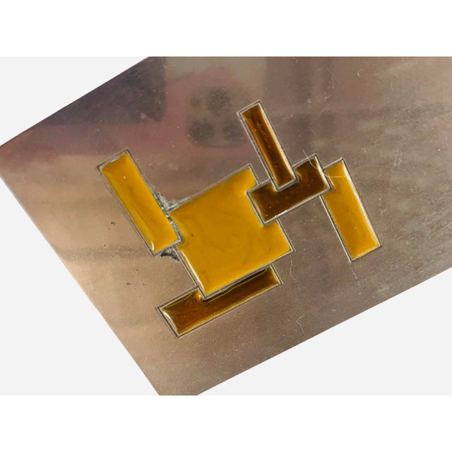 1960s Italian Mid-Century Modern Enameled Metal Box For Sale - Image 5 of 7