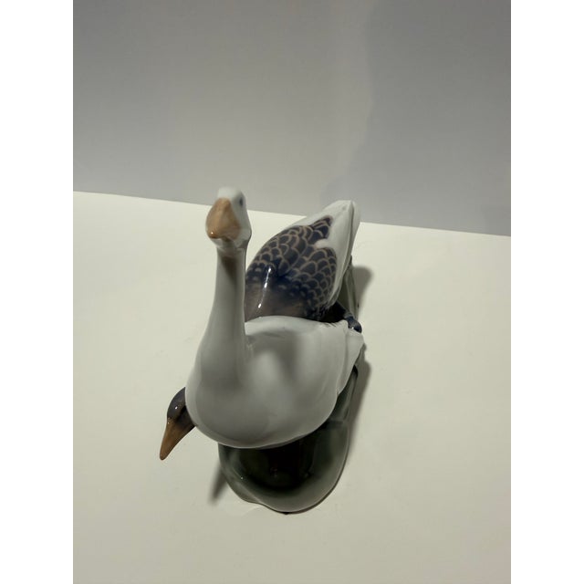 Mid-Century Modern Royal Copenhagen Porcelain Figurines – Cat & Ducks – Denmark – Vintage Pair For Sale - Image 3 of 11