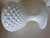 American Vintage White Hobnail Milk Glass Vase For Sale - Image 3 of 3