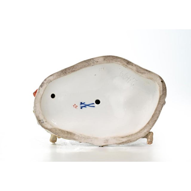 Meissen, Allegory of Autumn Porcelain Sculpture with Gold Accents, Porcelain For Sale - Image 4 of 6