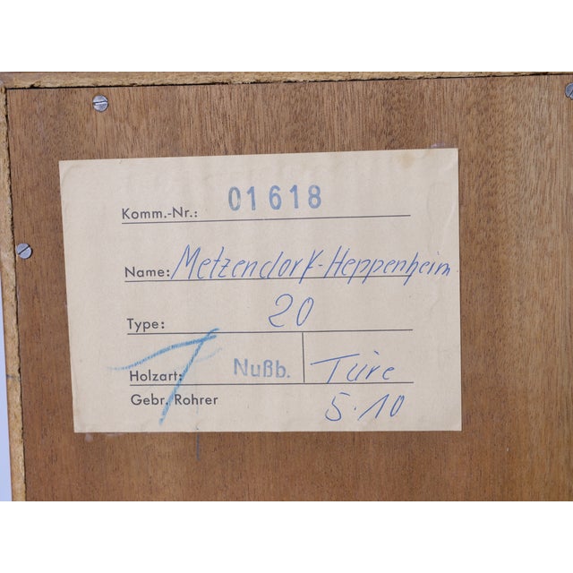 Black Mid-Century Modern German Walnut Bookcase, 1960s For Sale - Image 8 of 9