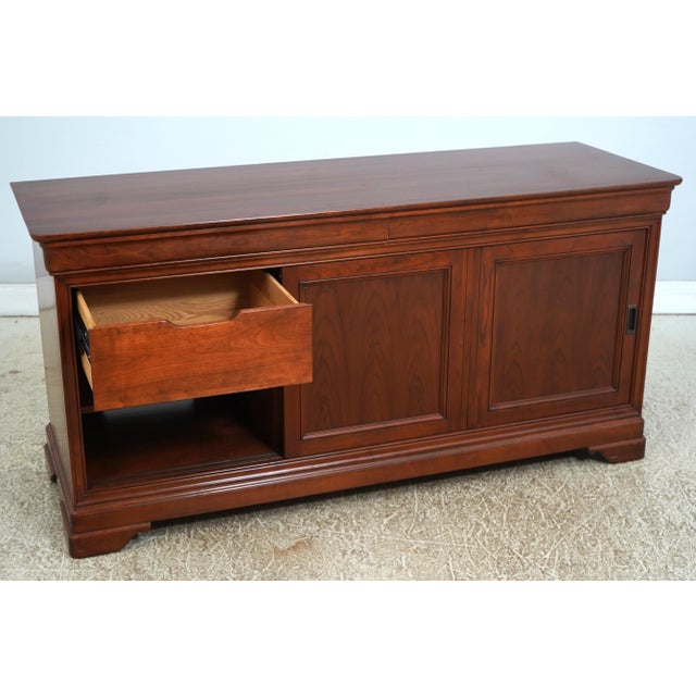 Traditional Stickley 21st Century Cherry Media Console For Sale - Image 3 of 18