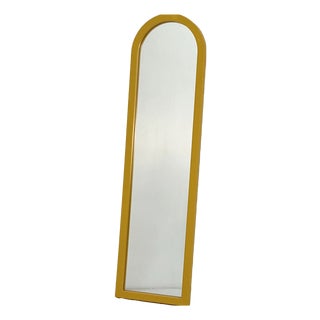 Yellow Frame Mirror by Anna Castelli Ferrieri for Kartell, 1980s For Sale