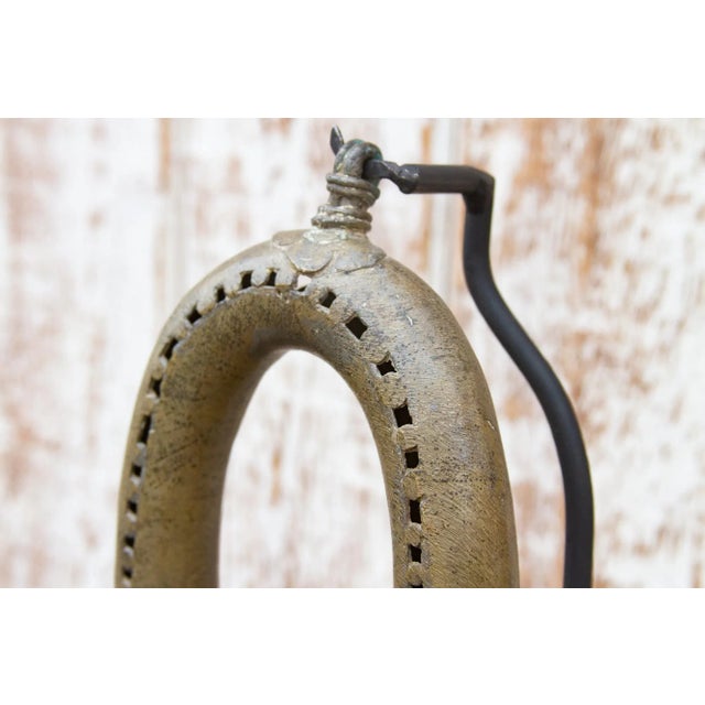 African Aged Bronze Tribal Anklet For Sale - Image 4 of 9