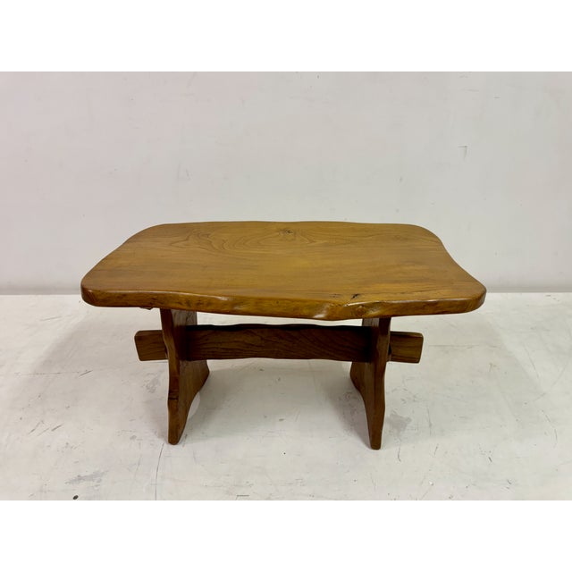 Mid-Century Elm Side Table, 1950s For Sale - Image 11 of 14