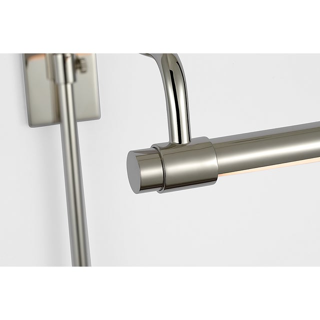 Metal Thomas O'Brien for Visual Comfort Signature Kidd 24" Frame Mount Picture Light in Polished Nickel For Sale - Image 7 of 12