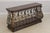 Traditional Designer Metal Base Leather Top Console Table For Sale - Image 3 of 18