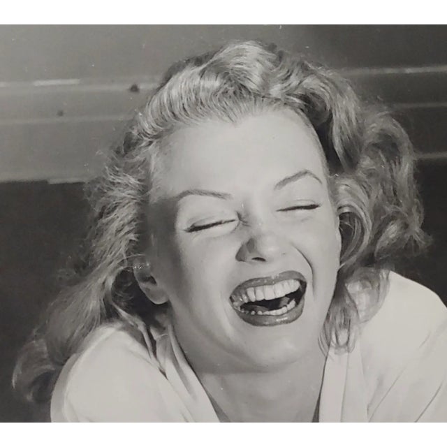 Philippe Halsman -Marilyn Monroe Laughing-1949 Silver Gelatin-Signed For Sale - Image 4 of 6
