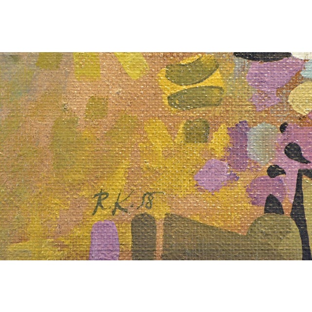Oil Painting, Apotheose, Rose Kurtzke, Berlin, 1958 For Sale - Image 4 of 11