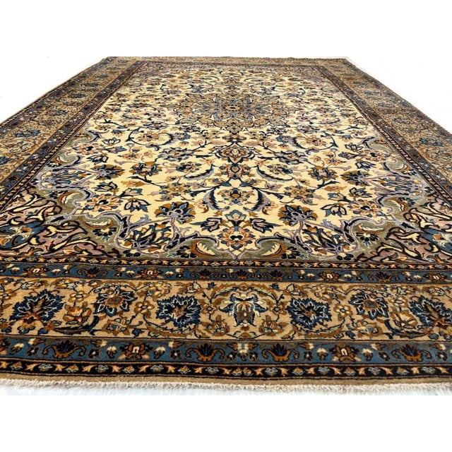 Pasargad DC Fine Hand Knotted Vintage Kashan Rug For Sale - Image 9 of 9