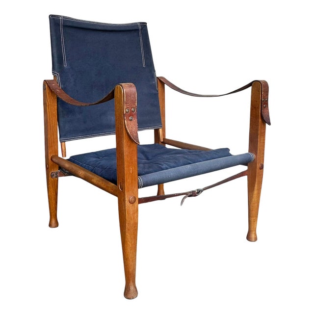 KK47000 Safari Chair by Kaare Klint for Rud. Rasmussen, Denmark, 1960s For Sale