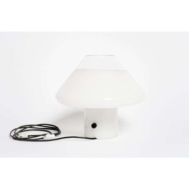 Glass Murano Table Lamp by Leucos, 1980s For Sale - Image 7 of 10