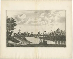 Nieuhof, The City of Single in China, 1668, Print