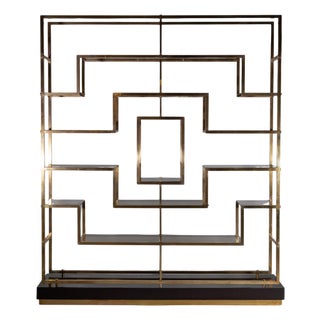 Kim Moltzer Modernist Brass Etagere For Sale