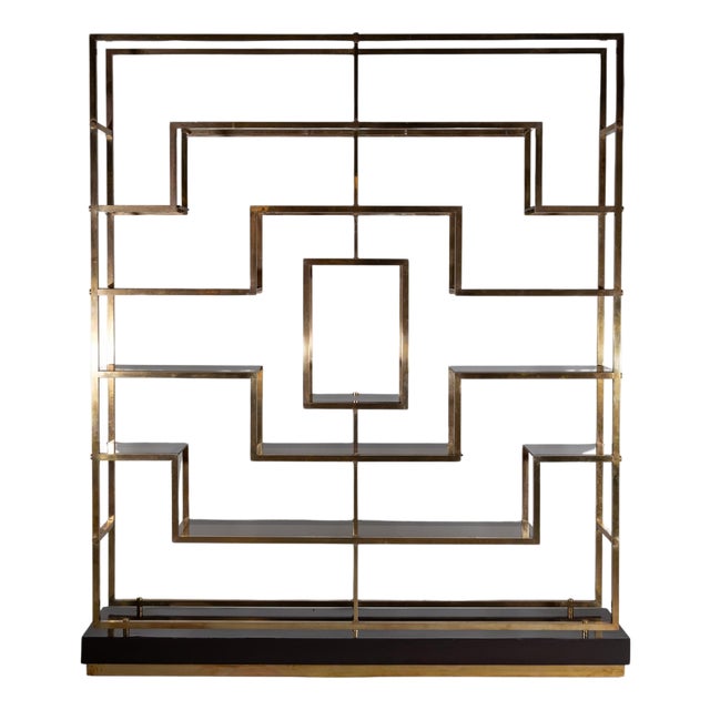 Kim Moltzer Modernist Brass Etagere For Sale