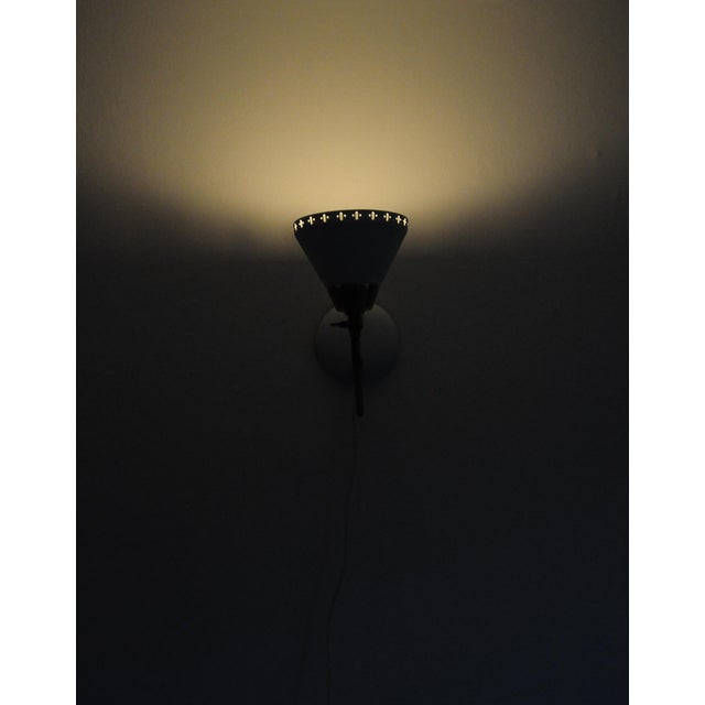Swedish Table Lamp in Brass and White Metal by Ewå Värnamo, 1950s For Sale - Image 10 of 14