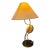 1990s Festa & Co. Glen Ellen California Sculptural Steel & Stone Table Lamp For Sale