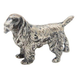 Silver Dog with Micro Reliefs For Sale