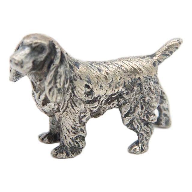 Silver Dog with Micro Reliefs For Sale