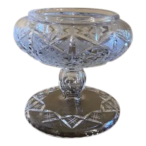 Antique Elevated Crystal Candy Dish
