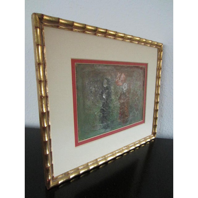 Wood Roky Roka Fine Oil Base Collection Figures Abstract Framed Portrait For Sale - Image 7 of 9