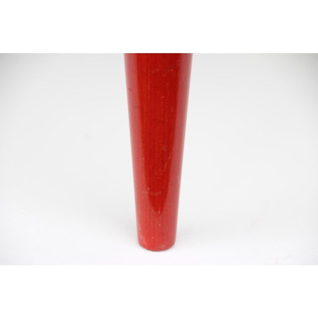 Wood Vintage Red Safari Chair, 1970s For Sale - Image 7 of 13