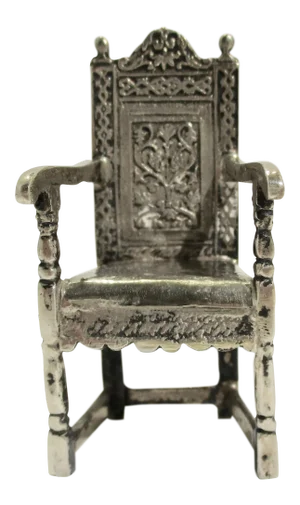 Gothic Sterling Silver Armchair Model