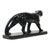 Art Deco French Panther Sculpture in Black Lacquered Plaster, 1920s For Sale - Image 6 of 18