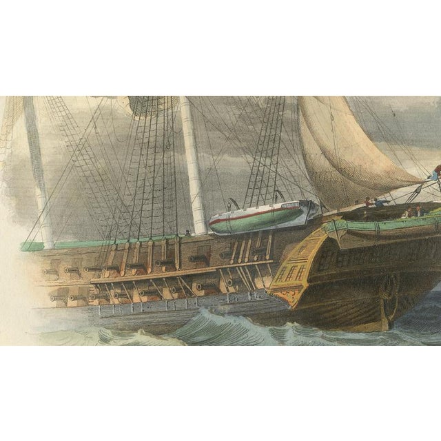 After Édouard Traviès, Shark Fishing, 1840, Hand-Colored Engraving For Sale - Image 7 of 10
