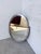 Oval Silver-Plated Metal Mirror, 1950s For Sale - Image 16 of 18