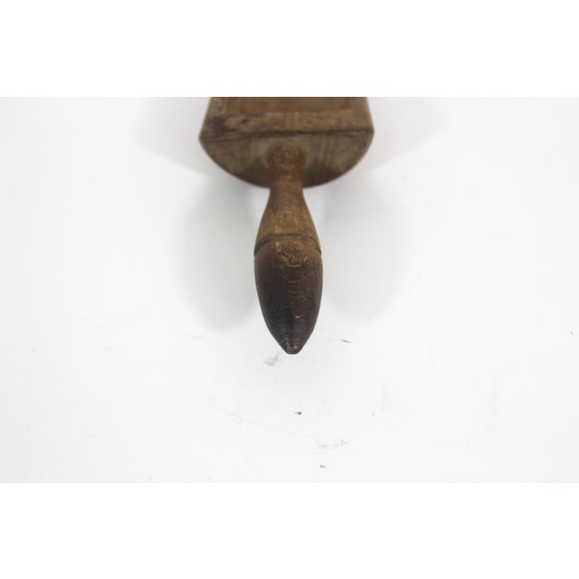 Brown Antique Wood Kitchen Scoop For Sale - Image 8 of 8