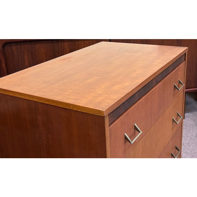Vintage Teak Chest With Five Drawers For Sale - Image 9 of 10