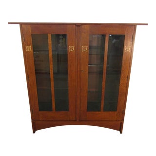 Stickley Harvey Ellis Mission Oak Arts and Crafts Style Bookcase For Sale