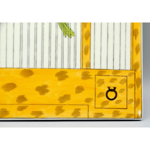 Late 20th Century Trompe l'Oeil Delft Polychrome Tile Hanging Birdcage Wall Plaque For Sale - Image 5 of 11