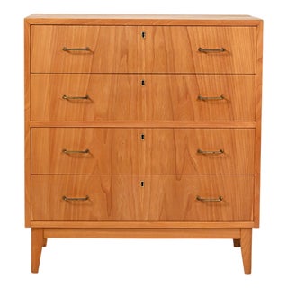 Scandinavian Elm Chest of Drawers, 1950s For Sale