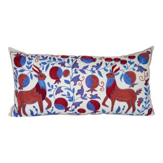 Suzani Lumbar Pillow Cover For Sale