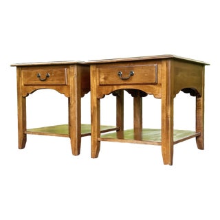 Ethan Allen Country Crossings Side Tables - A Pair For Sale