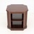 Georgian Style Mahogany Two-Tier Side Table, with pull out writing surface. 24.25" H x 24" W x 24" D. Provenance: From a...
