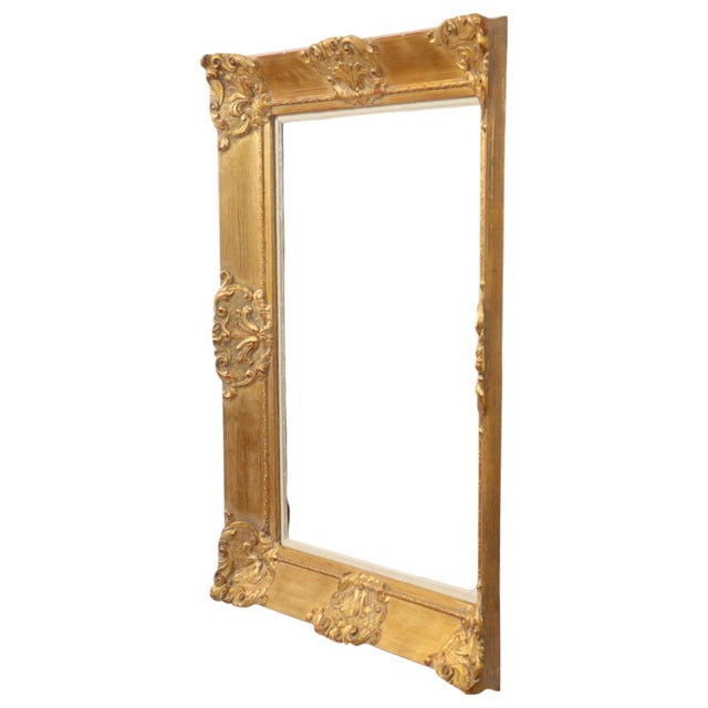 Large Vintage Baroque Style Gilt Frame For Sale - Image 5 of 15