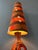 Orange Ceramic Floor Lamp with Dotted Shade, West Germany For Sale - Image 3 of 11