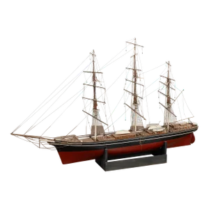 Three Mast Sailboat Model, Denmark Circa 1920